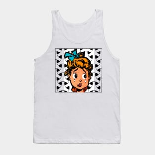 little girl crying with tears on her face Tank Top